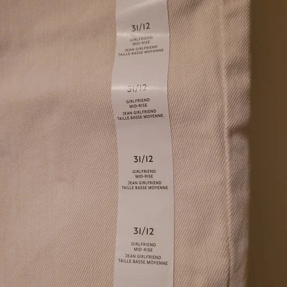 Banana Republic Women's Cream Straight Leg Jeans - Picture 3 of 5